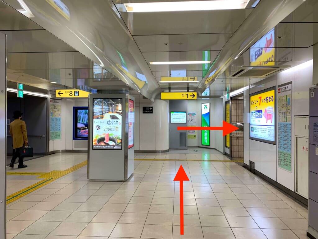 栄駅から行き方2